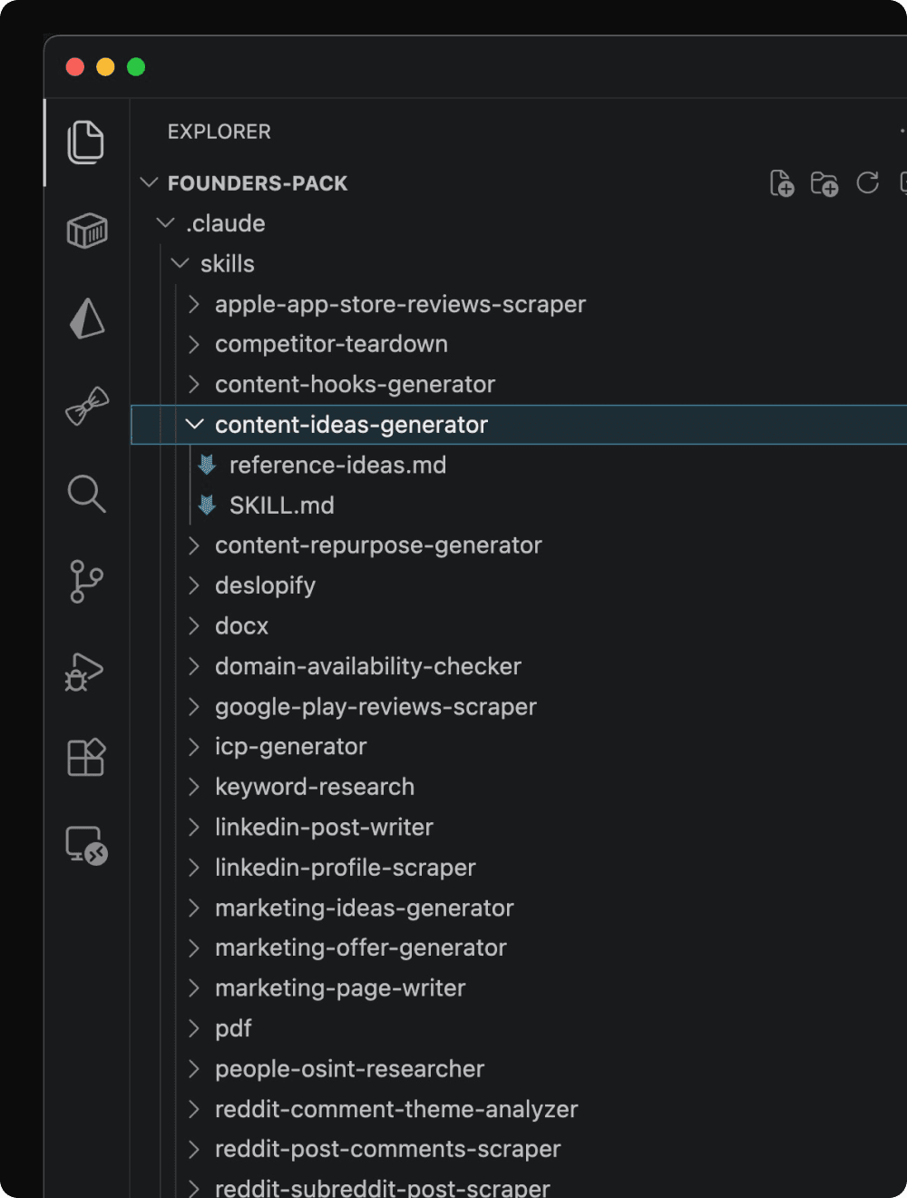 Founders Pack in action